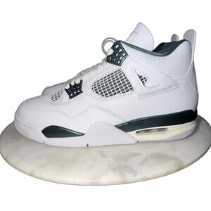 Nike Air Jordan 4 Retro White Oxidized Green Mens Size 7.5 FQ8138-103